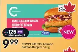 Sobeys COMPLIMENTS Atlantic Salmon Burgers offer