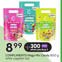 Sobeys COMPLIMENTS Mega Mix Candy offer