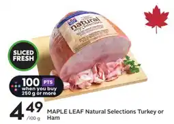 Sobeys Natural Selections Turkey or Ham offer