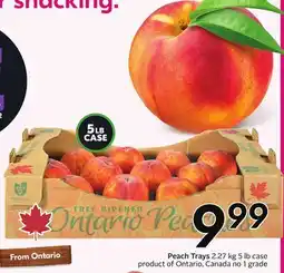 Sobeys Peach Trays - Fresh Fest offer