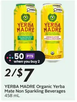 Sobeys Organic Yerba Mate Non Sparkling Beverages offer