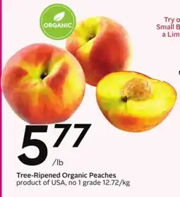 Sobeys Tree-Ripened Organic Peaches - Fresh Fest offer
