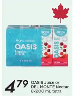 Sobeys Juice or DEL MONTE Nectar offer