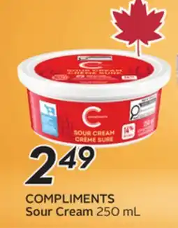 Sobeys COMPLIMENTS Sour Cream offer