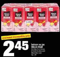 Super C Minute Maid boisson ou jus offer