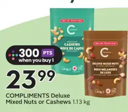 Sobeys COMPLIMENTS Deluxe Mixed Nuts or Cashews offer