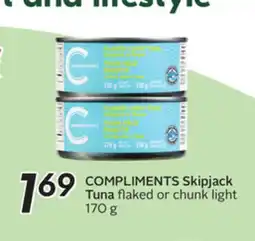 Sobeys COMPLIMENTS Skipjack Tuna offer