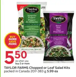 Sobeys Chopped or Leaf Salad Kits offer