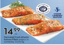 Sobeys Marinated Fresh Atlantic Salmon Fillets offer