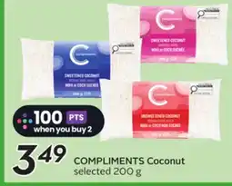 Sobeys COMPLIMENTS Coconut offer