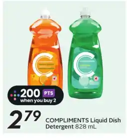 Sobeys COMPLIMENTS Liquid Dish Detergent offer