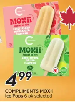 Sobeys COMPLIMENTS MOXii Ice Pops offer