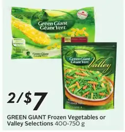 Sobeys Frozen Vegetables or Valley Selections offer