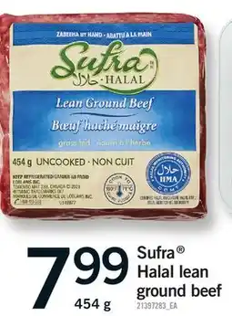 Fortinos SUFRA HALAL LEAN GROUND BEEF offer