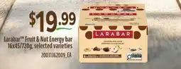 Fortinos LARABAR FRUIT & NUT ENERGY BAR, 16X45/720G offer