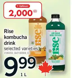 Fortinos RISE KOMBUCHA DRINK offer