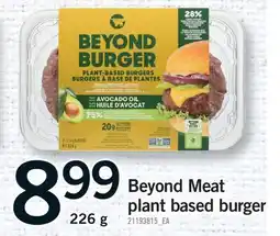 Fortinos BEYOND MEAT PLANT BASED BURGER offer