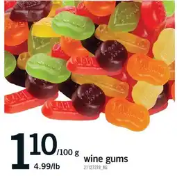 Fortinos WINE GUMS offer