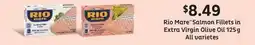 Fortinos RIO MARE SALMON FILLETS IN EXTRA VIRGIN OLIVE OIL offer