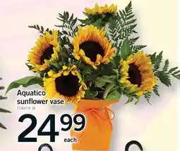Fortinos AQUATICO SUNFLOWER VASE offer