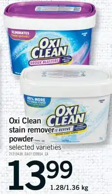 Fortinos OXI CLEAN STAIN REMOVER & REVIVE POWDER, 1.28/1 offer