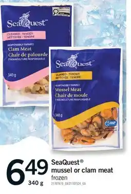 Fortinos SEAQUEST MUSSEL OR CLAM MEAT offer