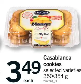 Fortinos CASABLANCA COOKIES, 350/354 G offer