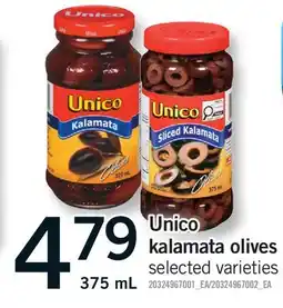 Fortinos UNICO KALAMATA OLIVES offer