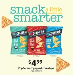 Fortinos POPCORNERS POPPED-CORN CHIPS offer
