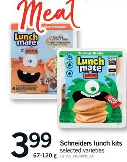 Fortinos SCHNEIDERS LUNCH KITS offer