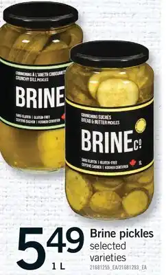 Fortinos BRINE PICKLES offer