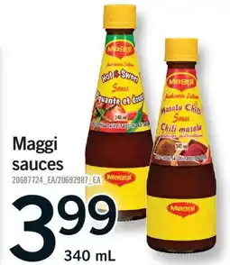 Fortinos MAGGI SAUCES offer