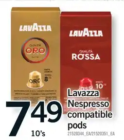 Fortinos LAVAZZA NESPRESSO COMPATIBLE PODS, 10's offer