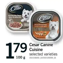 Fortinos CESAR CANINE CUISINE offer