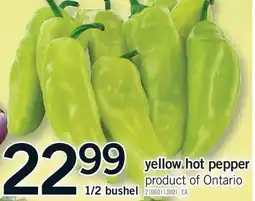 Fortinos YELLOW HOT PEPPER, 1/2 BUSHEL offer