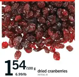 Fortinos DRIED CRANBERRIES offer
