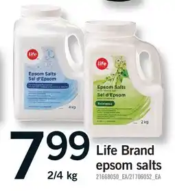 Fortinos LIFE BRAND EPSOM SALTS, 2/4 kg offer