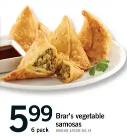 Fortinos BRAR'S VEGETABLE SAMOSAS offer