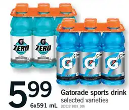 Fortinos GATORADE SPORTS DRINK offer