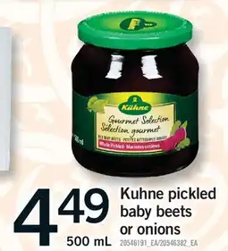 Fortinos KUHNE PICKLED BABY BEETS OR ONIONS offer