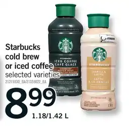 Fortinos STARBUCKS COLD BREW OR ICED COFFEE, 1.18/1 offer