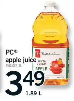 Fortinos PC APPLE JUICE offer
