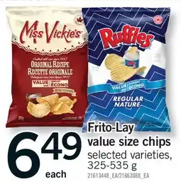 Fortinos FRITO-LAY VALUE SIZE CHIPS offer