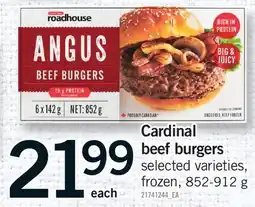Fortinos CARDINAL BEEF BURGERS offer