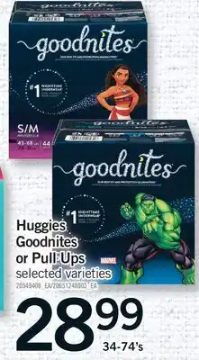 Fortinos HUGGIES GOODNITES OR PULL-UPS, 34-74'S offer