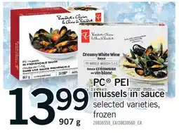 Fortinos PC PEI MUSSELS IN SAUCE offer