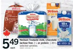 Fortinos NEILSON TRUTASTE MILK, CHOCOLATE LACTOSE FREE, 2 L OR PROTEIN, 1.89 L offer