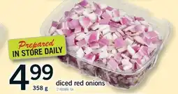 Fortinos DICED RED ONIONS offer