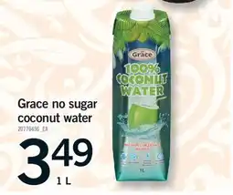Fortinos GRACE NO SUGAR COCONUT WATER offer