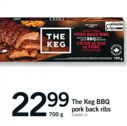 Fortinos THE KEG BBQ PORK BACK RIBS offer